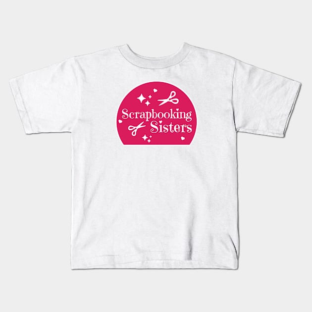 Scrapbooking Sisters Kids T-Shirt by Haministic Harmony